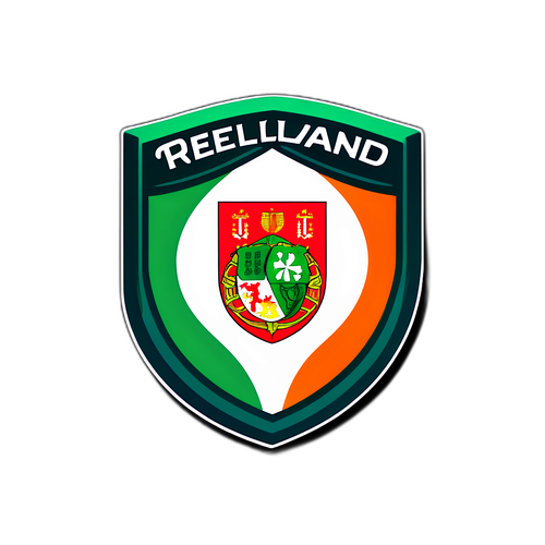 足球迷專屬貼紙：愛爾蘭與葡萄牙隊徽設計