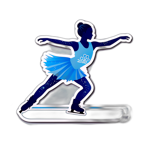 Sticker ng figure skating para sa Olympics 2026