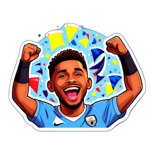 Manchester City Fan Feirer Mål