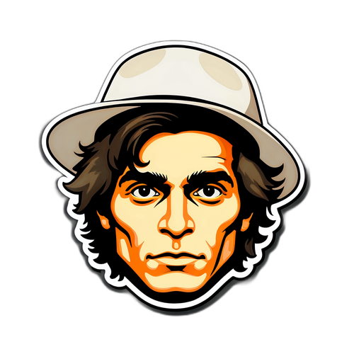 Sticker cu chitarist inspirat de John Mayer