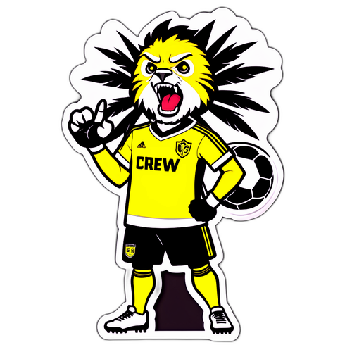 Fierce Columbus Crew Mascot Sticker