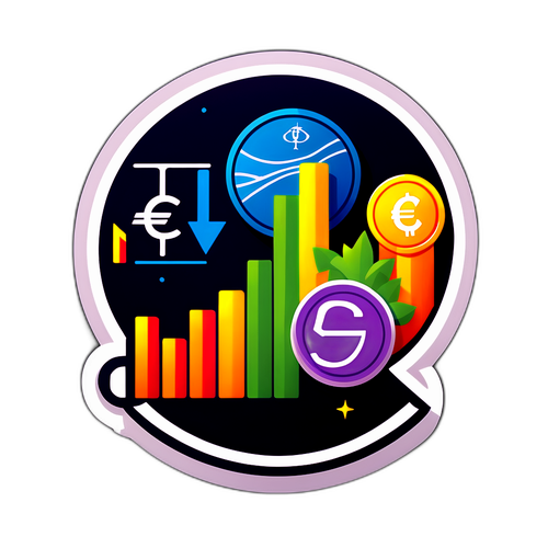 Finansielt Tema Klistermærke
