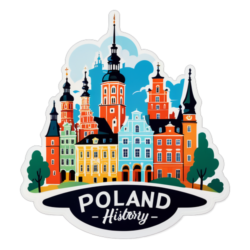 Een schilderachtig uitzicht op de prachtige stadscenografie van Polen