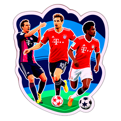 Isang Estilosong Sticker na May Tema ng Soccer para sa Laban ng Bayern vs Tottenham