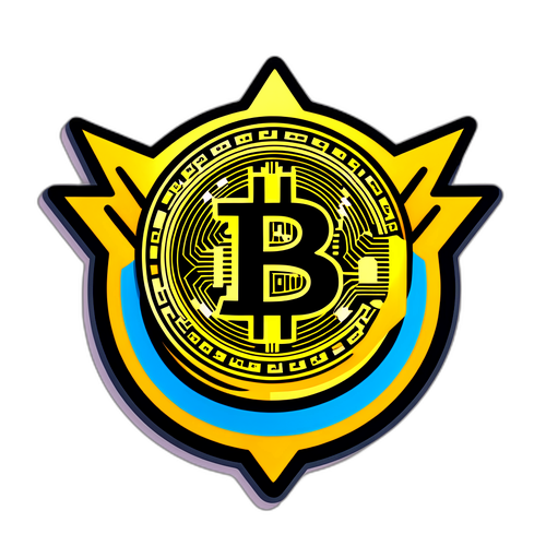 Bitcoin-Symbol mit aufsteigenden Pfeilen