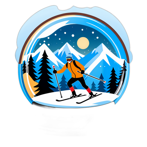 Alppihiihdon lumisateen taika