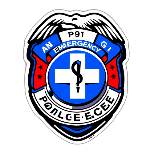 Sticker na may Temang Pagtugon sa Emerhensya