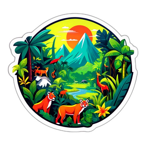 Äventyrstema med Djur och Dschungel