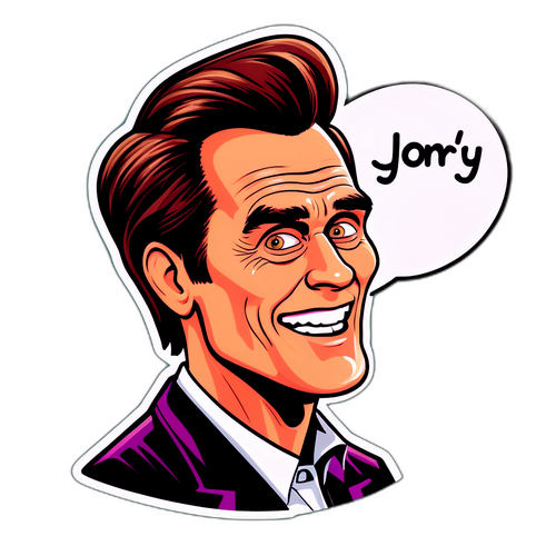 Jim Carrey en style cartoon
