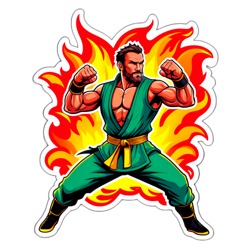 Du Plessis'nin Dövüş Tarzını Yansıtan Sticker