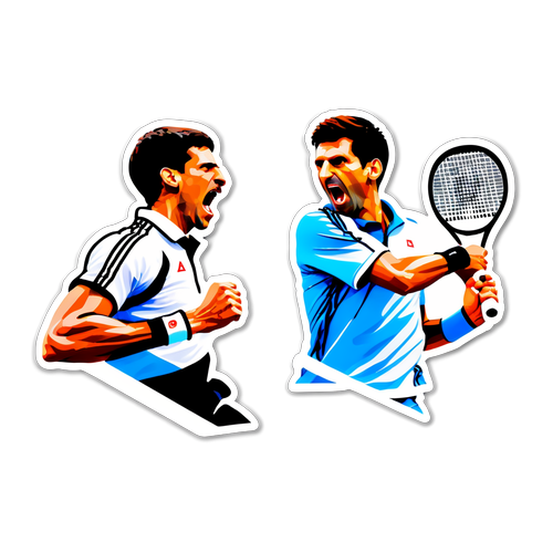 Adesivo Energetico: Novak Djokovic vs Carlos Alcaraz in Match