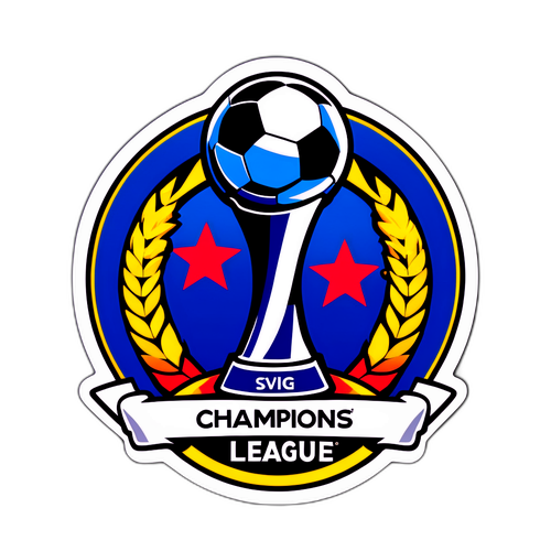 Стикер с символикой Лиги чемпионов
