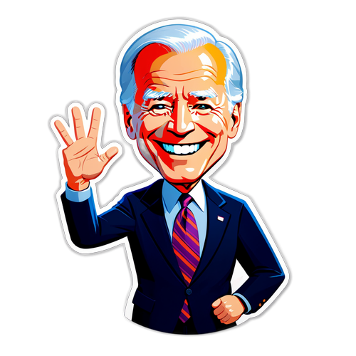 バイデン大統領の笑顔に心が和む！かわいいキャラクターデザインが登場！