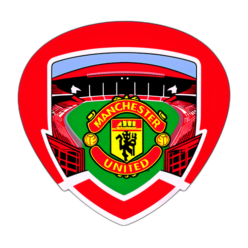 Stiker Bertema Sepak Bola untuk Penggemar Manchester United
