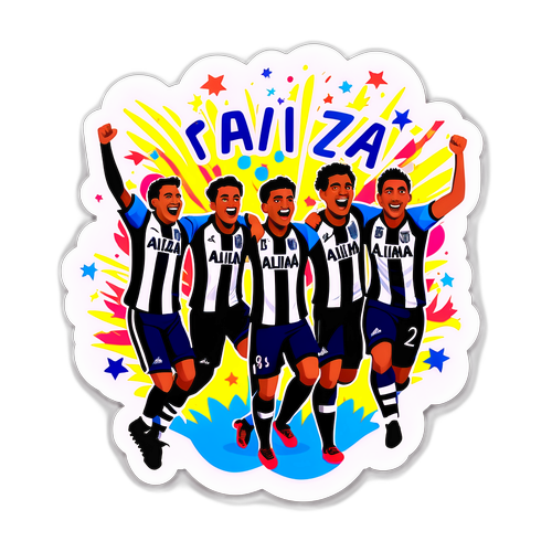 Fumetto di Fans dell'Alianza Lima che Festeggiano