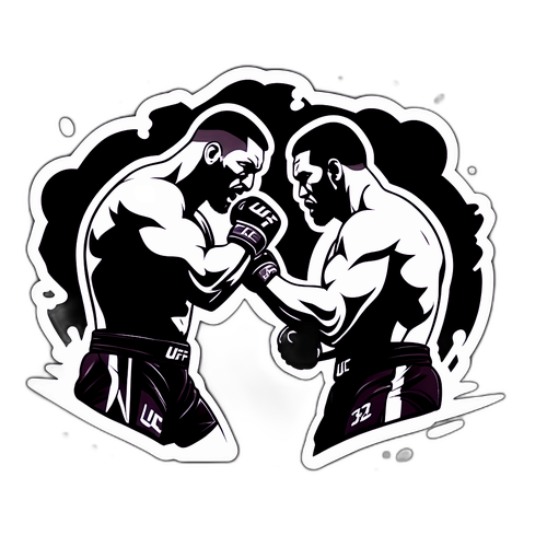 Sticker UFC 324: Tension du Combat
