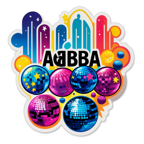 Vibrant Disco-Teemainen ABBA Tarra