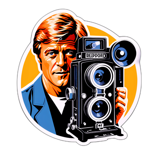 Robert Redford klasszikus filmlámpás stílusban