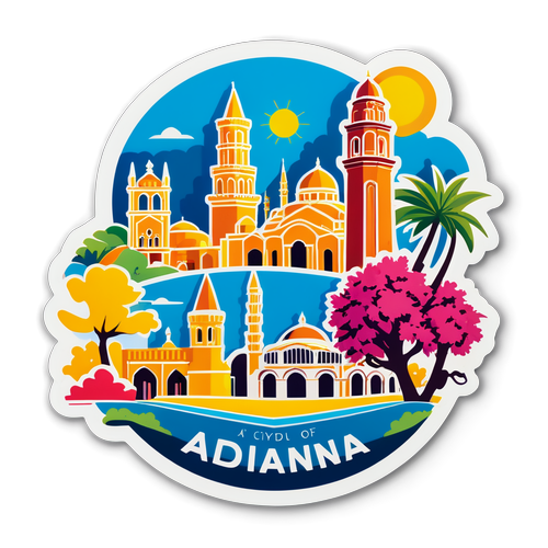 Adana'nın Ünlü Simgeleri Sticker Tasarımı