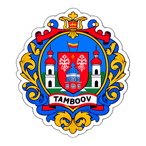 Дизайн наліпки, що представляє Тамбов