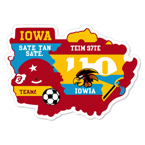 Game On! Cheer For Iowa State in a Colorful Football Face-Off!