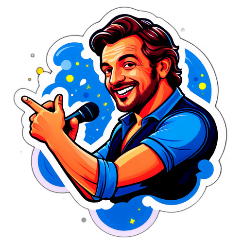 Sticker van François Pirette in actie