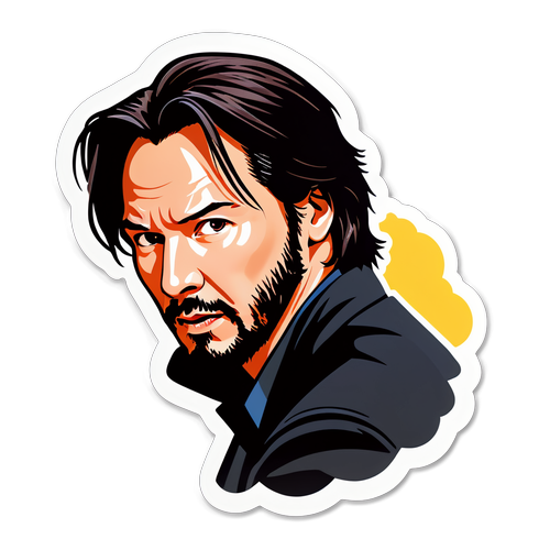 Akciódús Keanu Reeves matrica