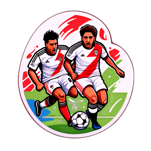 Stiker Pertandingan Rivalitas: River Plate vs San Martín San Juan