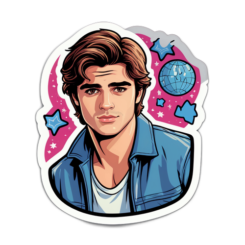 Jacob Elordi Stílusú Matrica