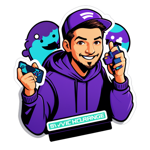 Twitch-suoratoistaja ja fanit live-lähetyksessä