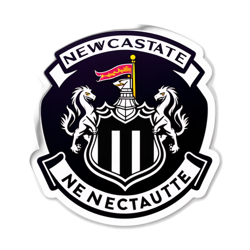 สติ๊กเกอร์ตัวแทนทีมฟุตบอลนิวคาสเซิล