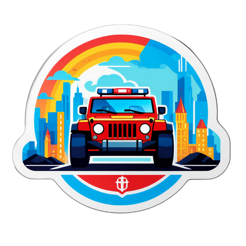 Sticker zespołu ratunkowego z "Na sygnale"