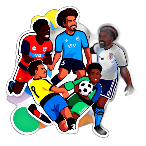 Stiker Keberagaman dalam Sepak Bola