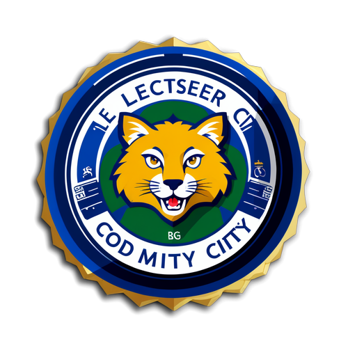 Badge Leicester City dengan Poli Moden