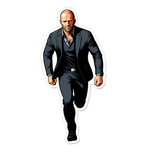 Jason Statham Akciófilm Sticker
