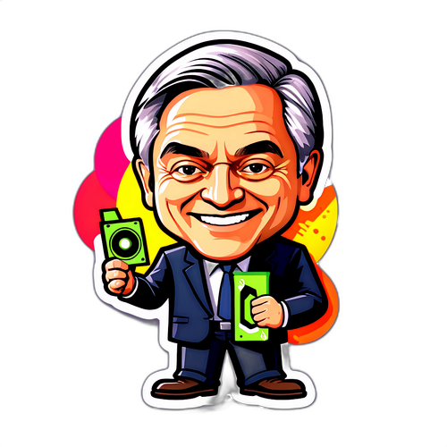 Karikatur Berwarna-warni CEO Nvidia