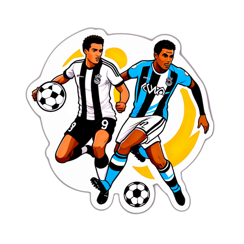 Sticker Rivalitas Santos dan Corinthians