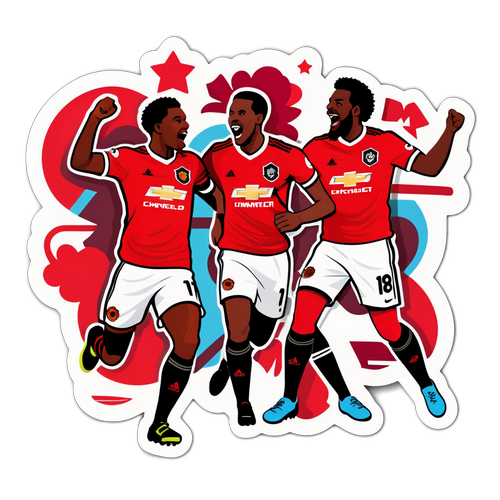 Sticker ng Labis na Kasiyahan sa Manchester United vs. West Ham