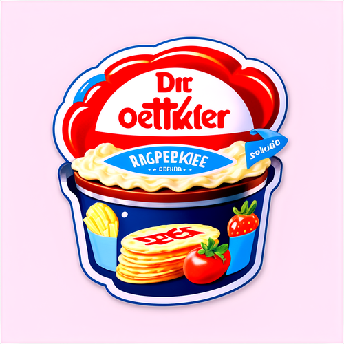 Navrhování nálepky Dr. Oetker