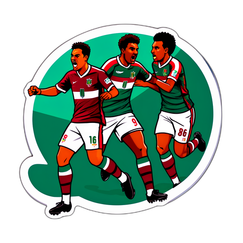 Autocollant dynamique du match Fluminense - Mirassol