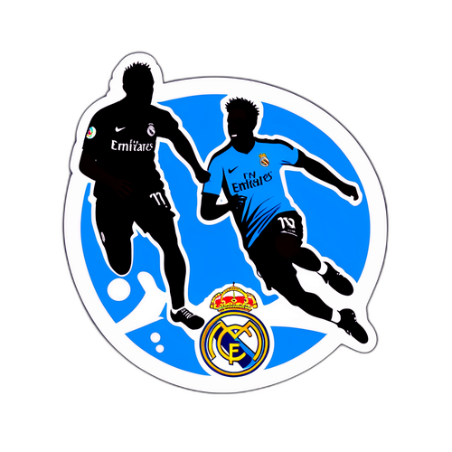 Ilustrace pro nálepku Real Madrid vs Manchester City