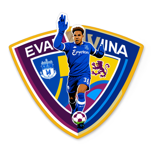 Енергійний наліпка до матчу Everton проти Aston Villa