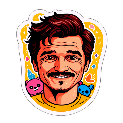 Pedro Pascal leikkisässä ilmeessä