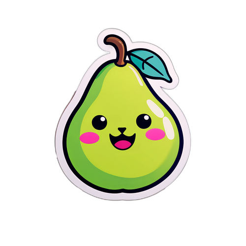 Wesoła Gruszka Kawaii