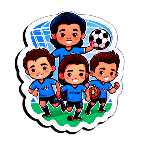 Sticker cu echipa de fotbal Otelul Craiova