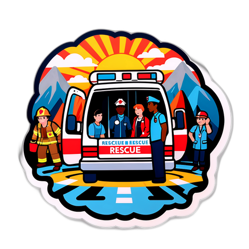 Hősies mentés matricák