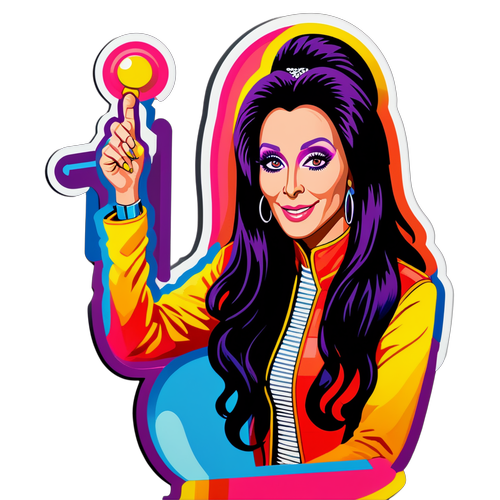 Cher's Iconic Vibes: A Celebration Sticker