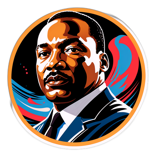 Inspirerende Martin Luther King-klistremerke
