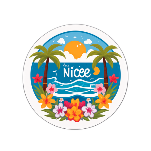 Наклейка з магічними об'єктами в Ніцці