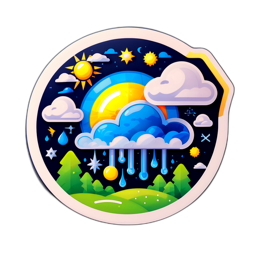 Toekomstige Weerprognose Sticker